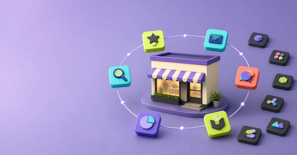 App comparison board with discovery, bundles, messaging, and reviews