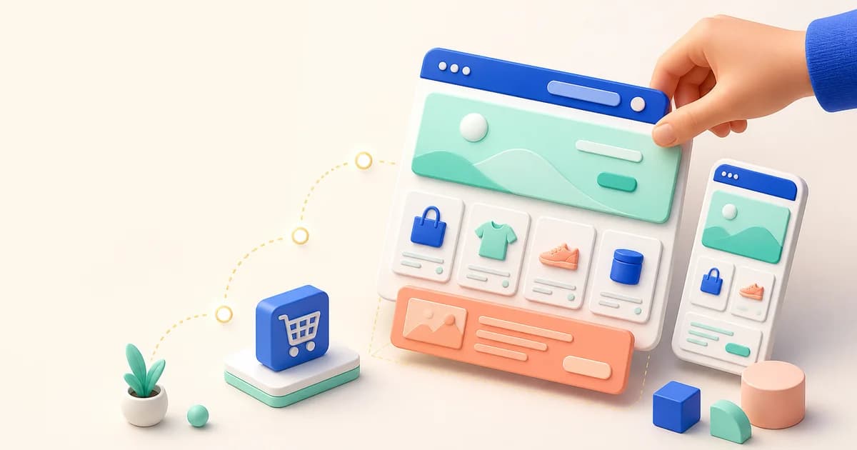 Beginner theme comparison with simple editor and catalog choices