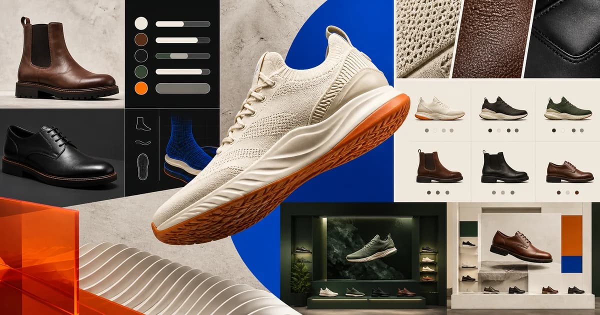 Footwear theme ranking with shoe measurements and width choices