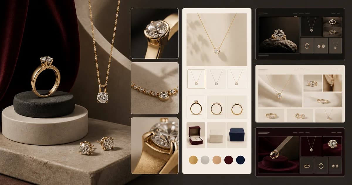 Jewelry theme ranking with material, scale, and engraving details