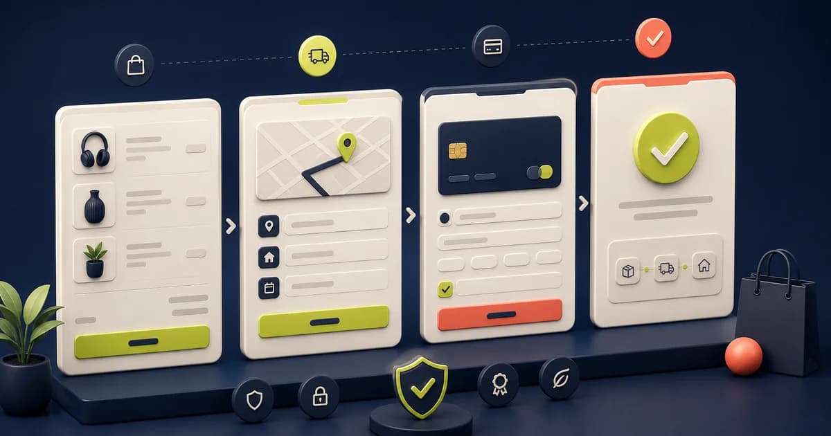 Clear accessible checkout with transparent order summary