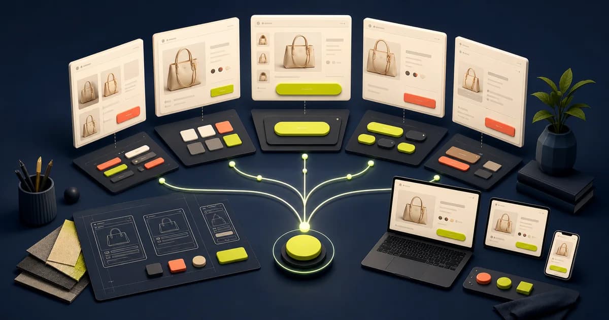 Clear primary and secondary actions in an online store
