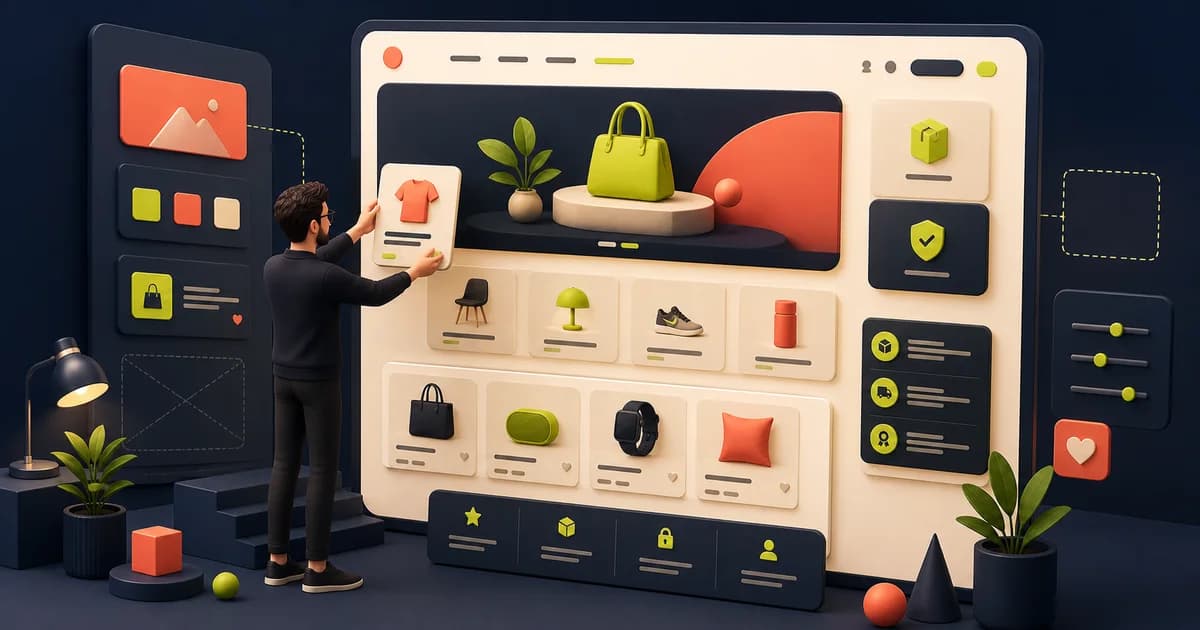 Purposeful e-commerce homepage with clear category paths