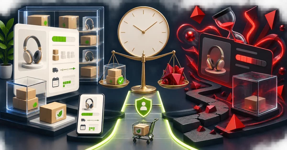 Honest sale deadline and inventory information on a product page