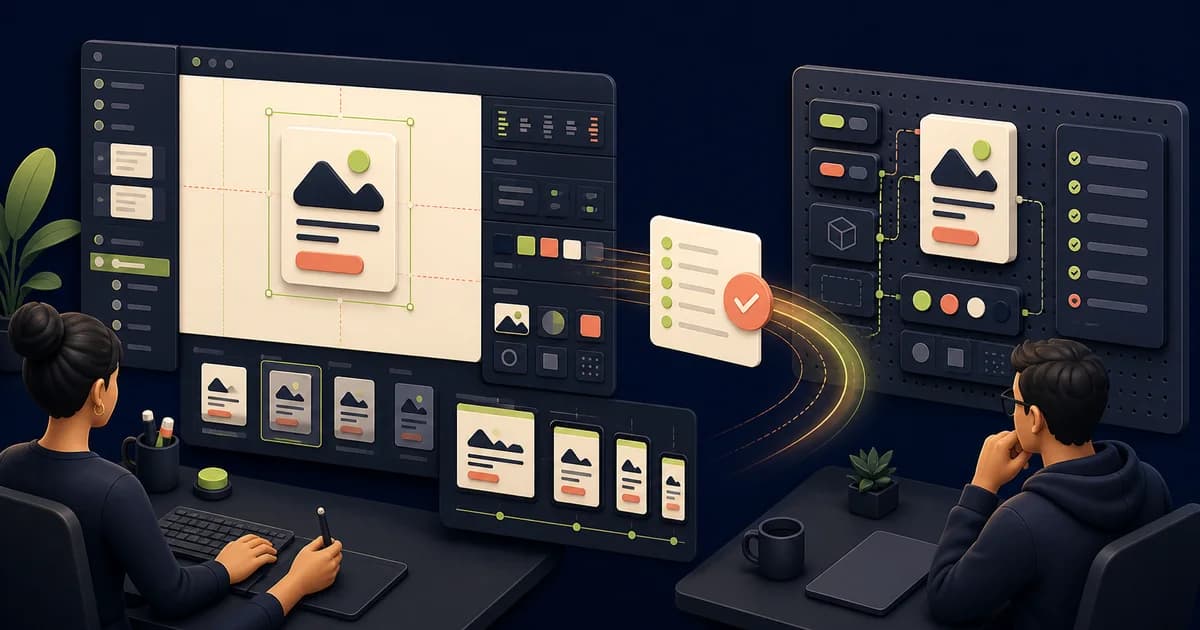 Developer inspecting an e-commerce component in Figma Dev Mode