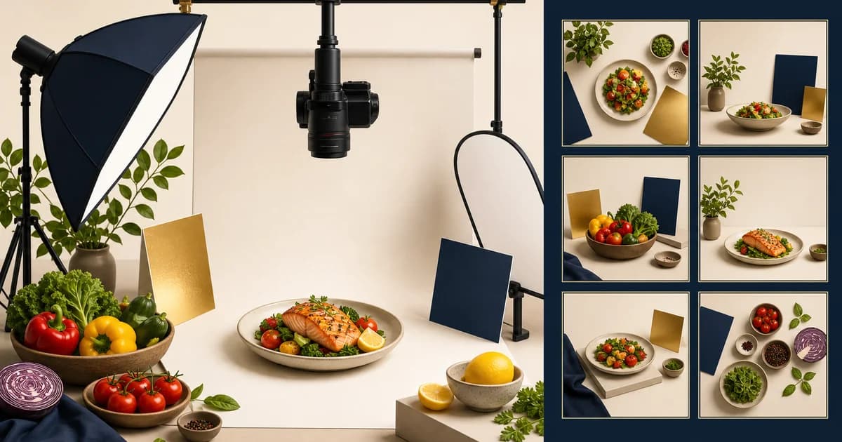 Honest food product photography with packaging and serving context