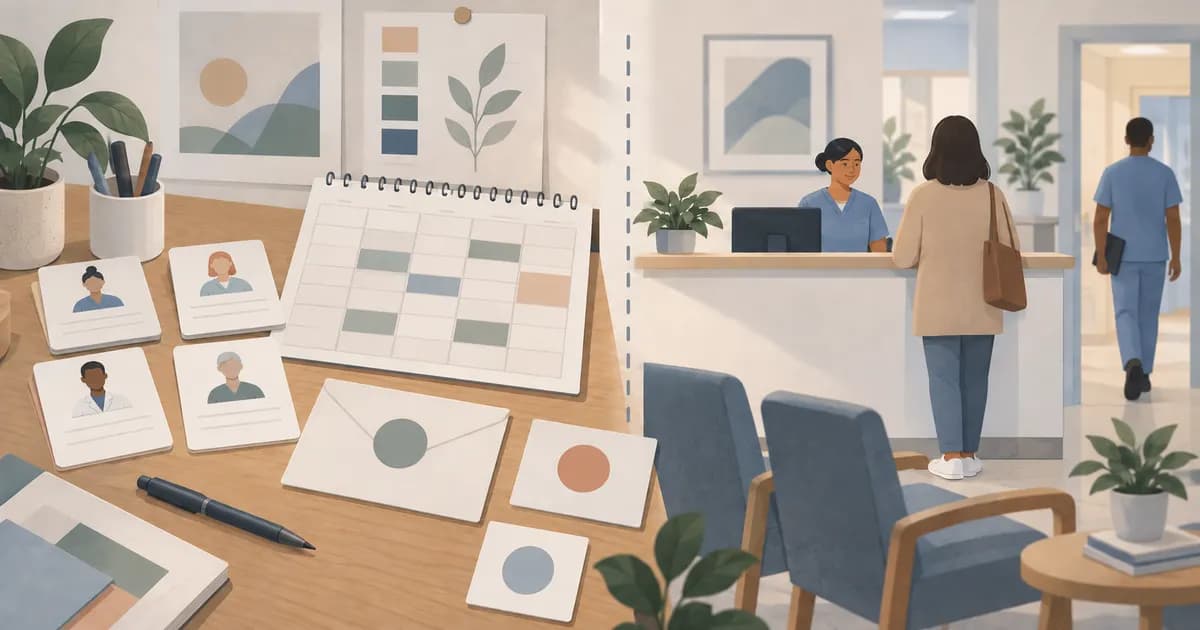 Editorial illustration for Medical Figma: what an appointment screen does not implement