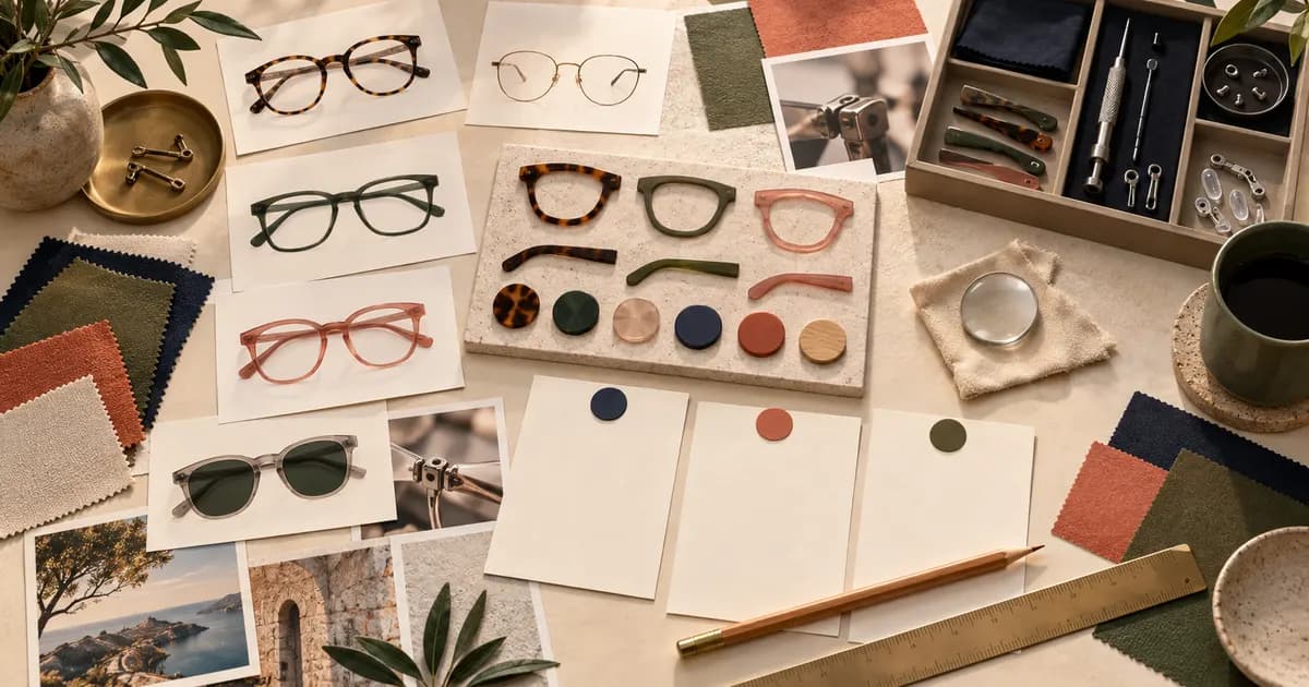 Editorial illustration for Estimating the customization cost of an eyewear theme