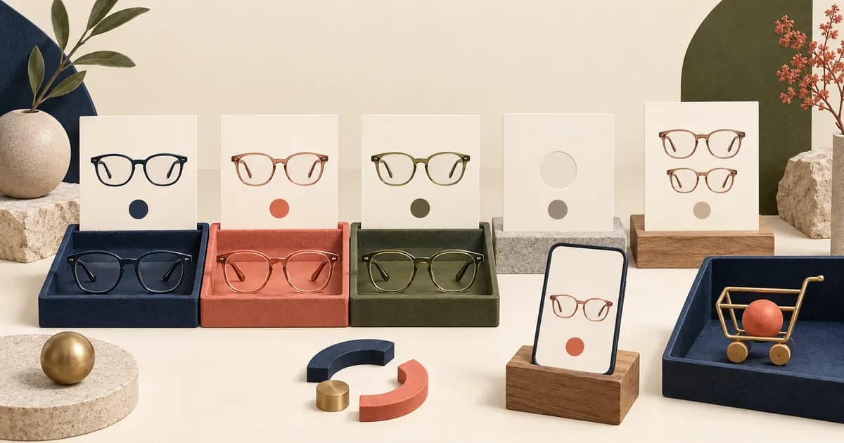Editorial illustration for Keeping eyewear variant images aligned with selections