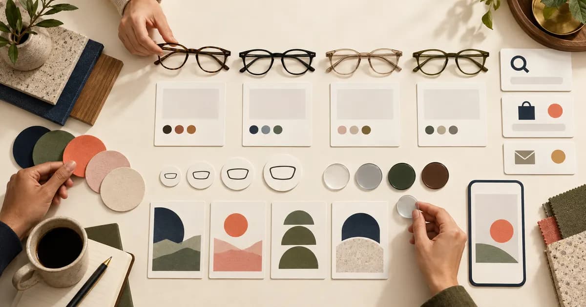 Editorial illustration for Preventing ambiguous product names in an eyewear catalog