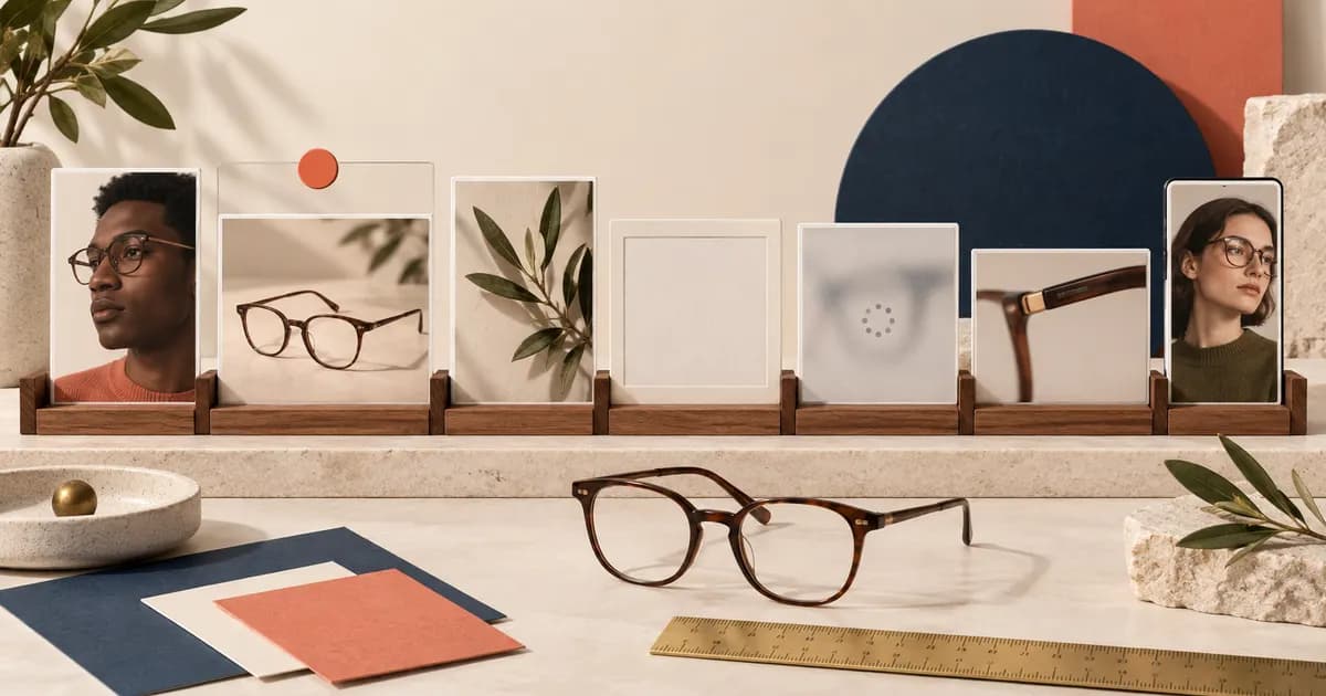 Editorial illustration for Preventing layout shifts in eyewear product galleries