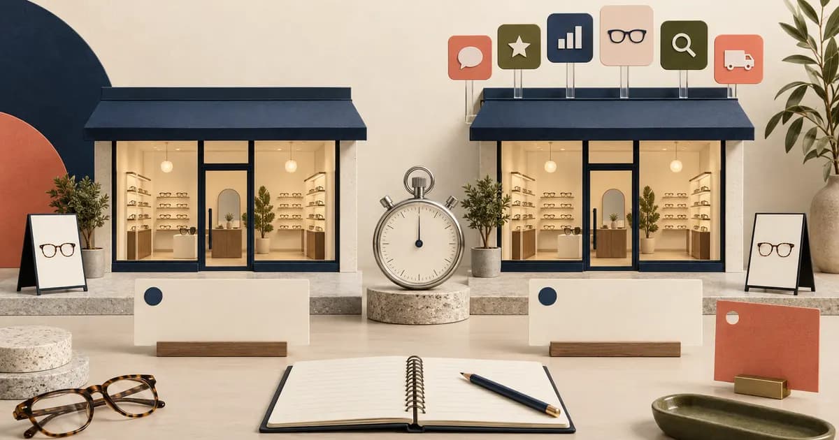 Editorial illustration for Testing third-party script overhead in an eyewear theme