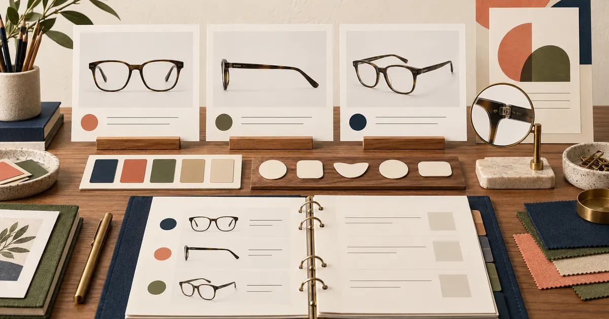 Editorial illustration for Writing useful image descriptions for eyewear products