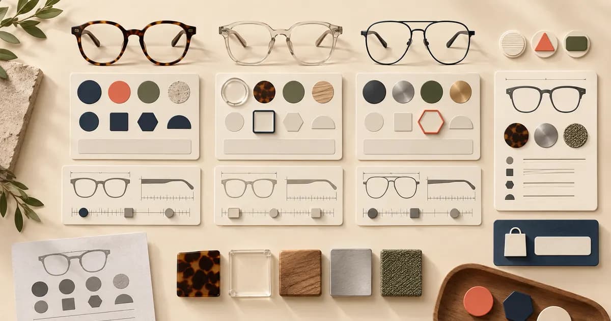 Editorial illustration for Making eyewear comparison information readable without color