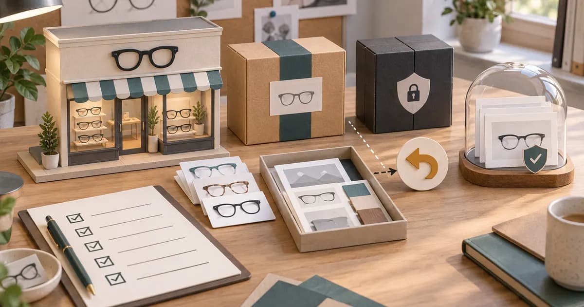 Editorial illustration for Building a rollback checklist for a eyewear theme release