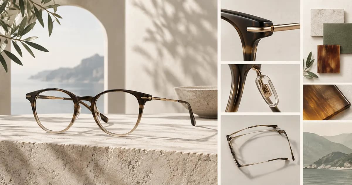 Editorial illustration for Building a eyewear launch page with limited photography