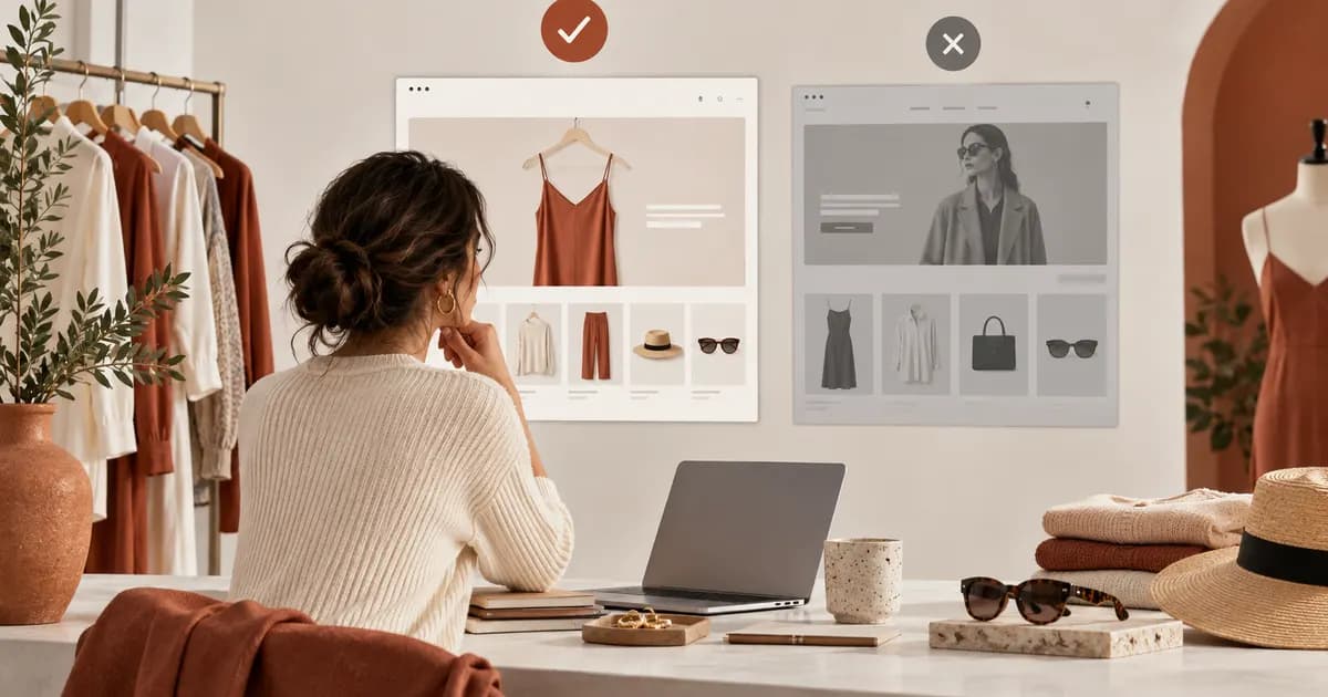 Editorial illustration for When a fashion store should keep its free Shopify theme