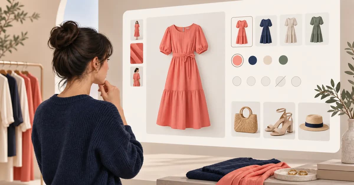 Editorial illustration for Testing unavailable variants in a fashion product page