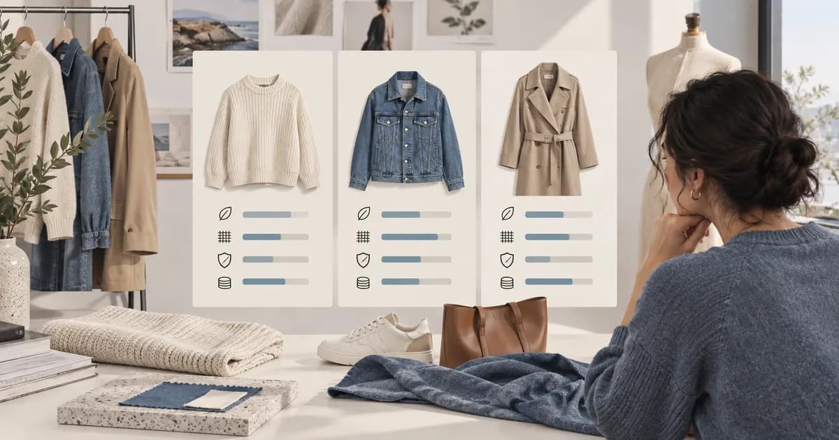 Editorial illustration for Building a fashion comparison page without misleading rankings