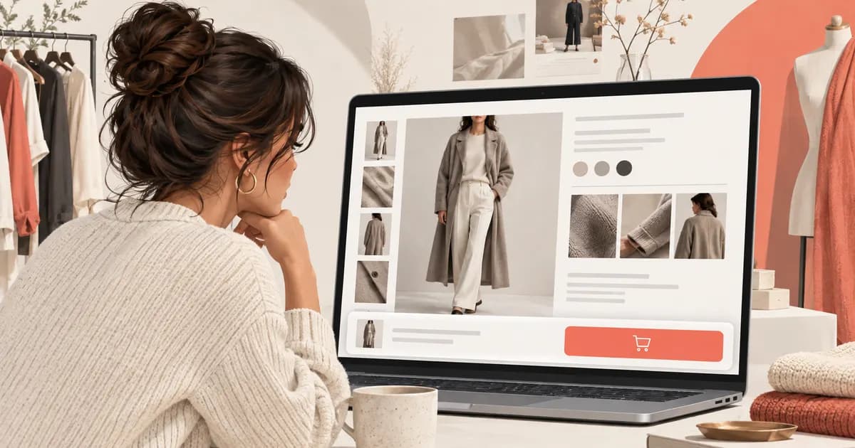 Editorial illustration for Testing sticky add-to-cart behavior for fashion products