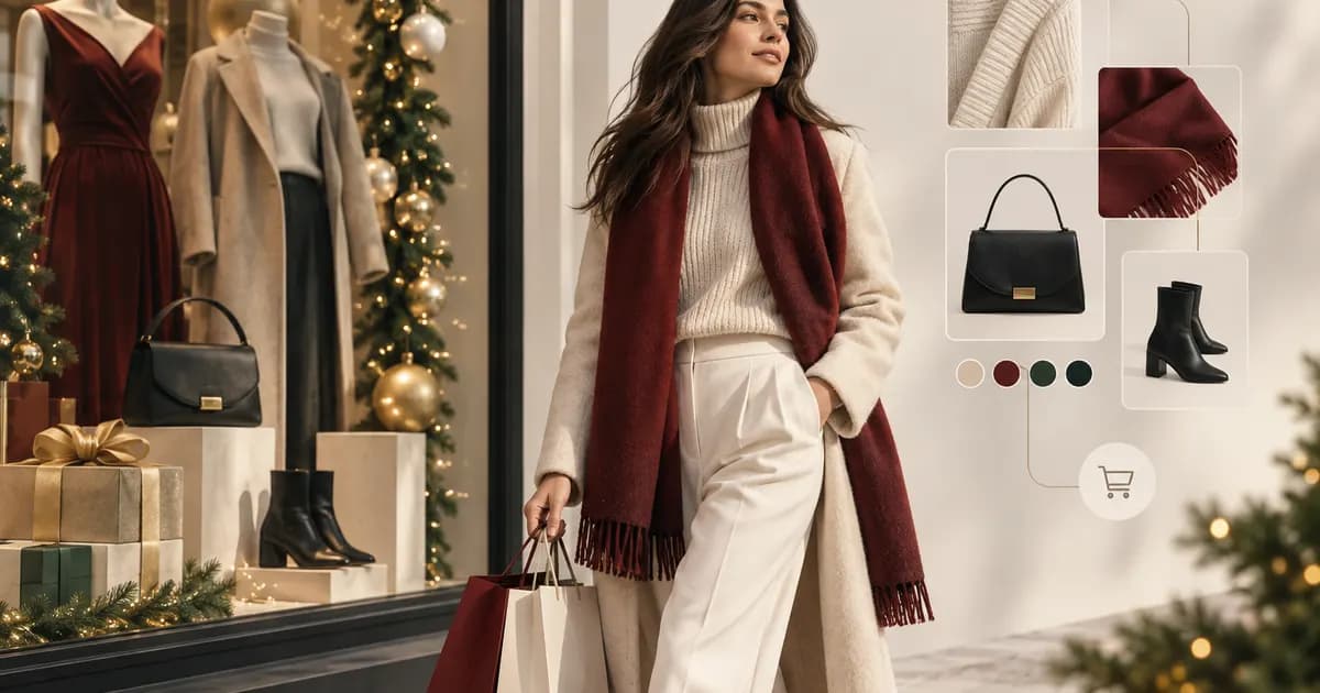 Editorial illustration for Preparing a fashion holiday campaign without changing the whole theme