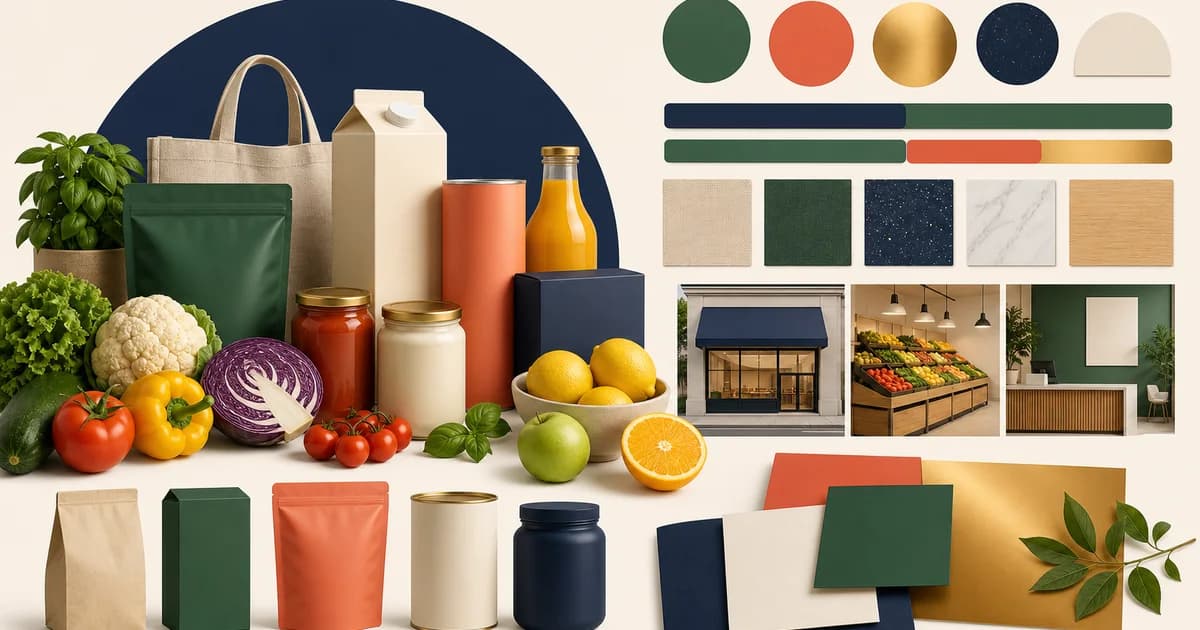 Food brand system combining packaging, product facts, and delivery