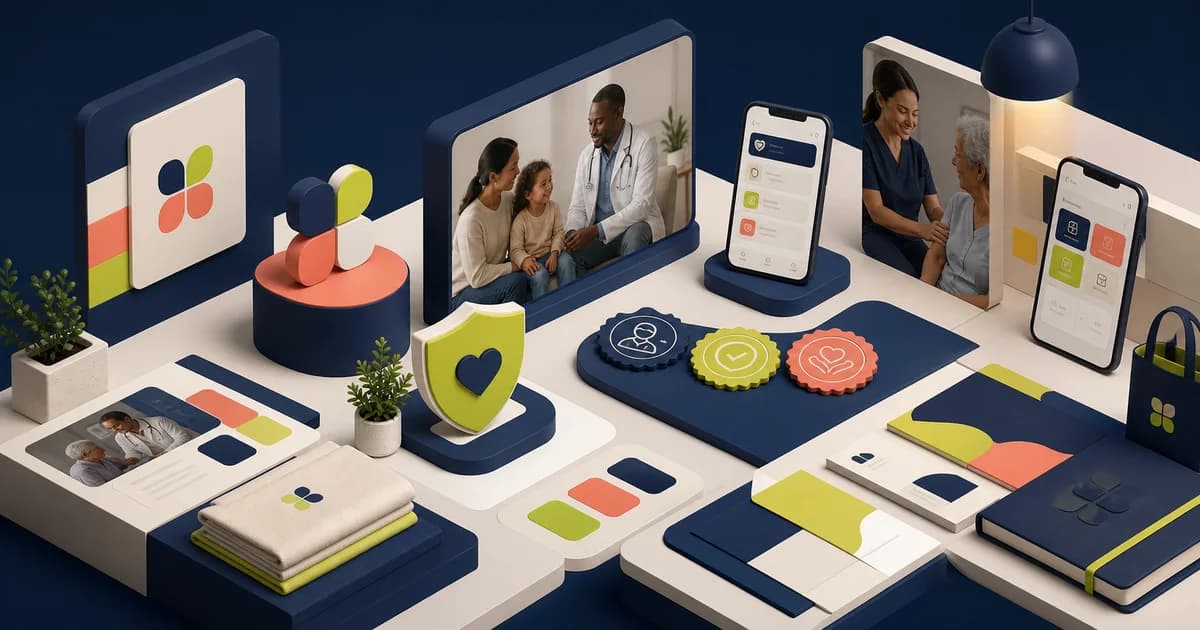 Healthcare e-commerce brand design focused on clarity and trust