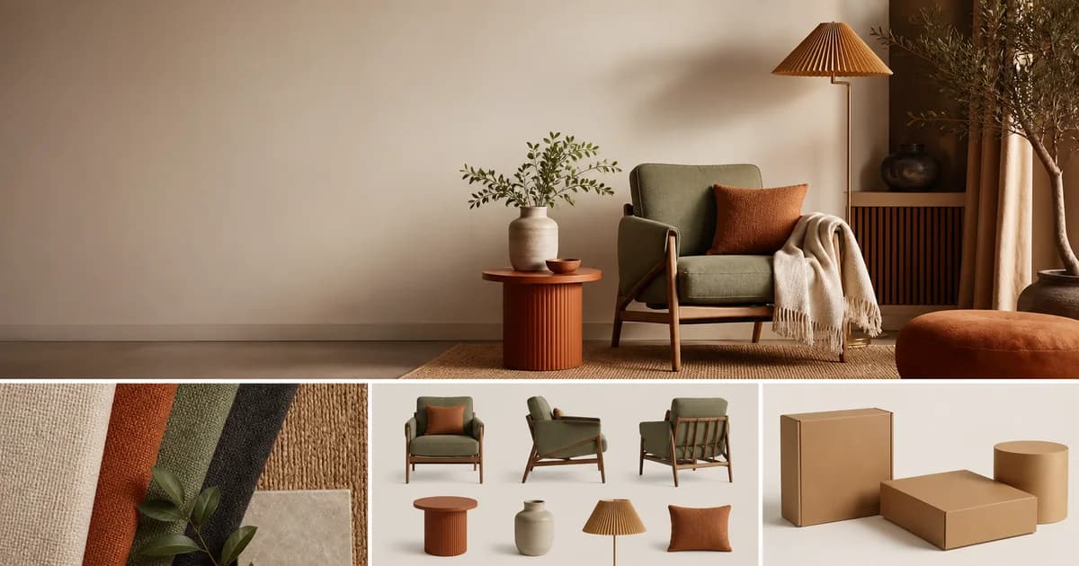 Home decor launch plan with dimensions, packaging, and bulky delivery