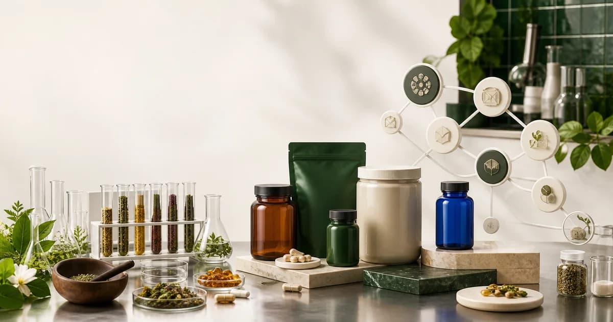 Supplement launch plan with labels, batches, testing, and recall records