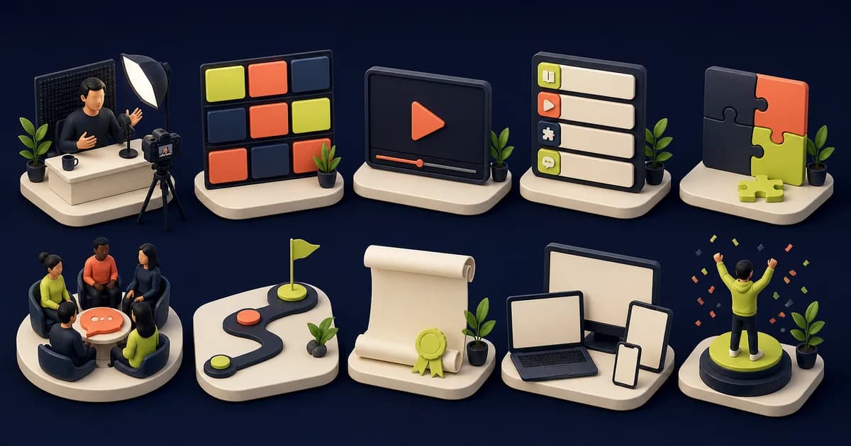 Ten current online course and learning platform website examples