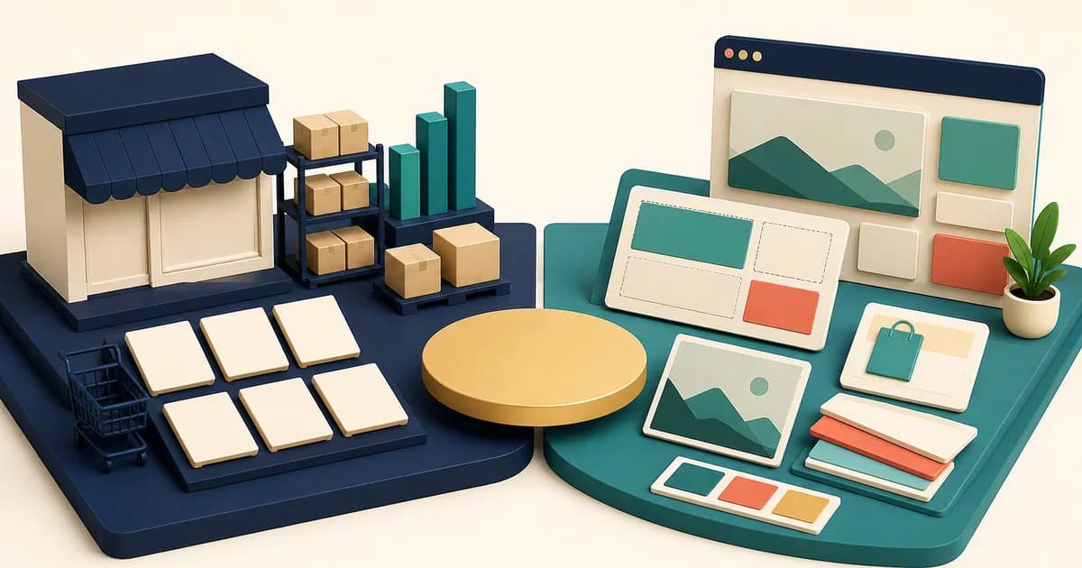 Shopify and Wix comparison for a commerce-led or site-led business