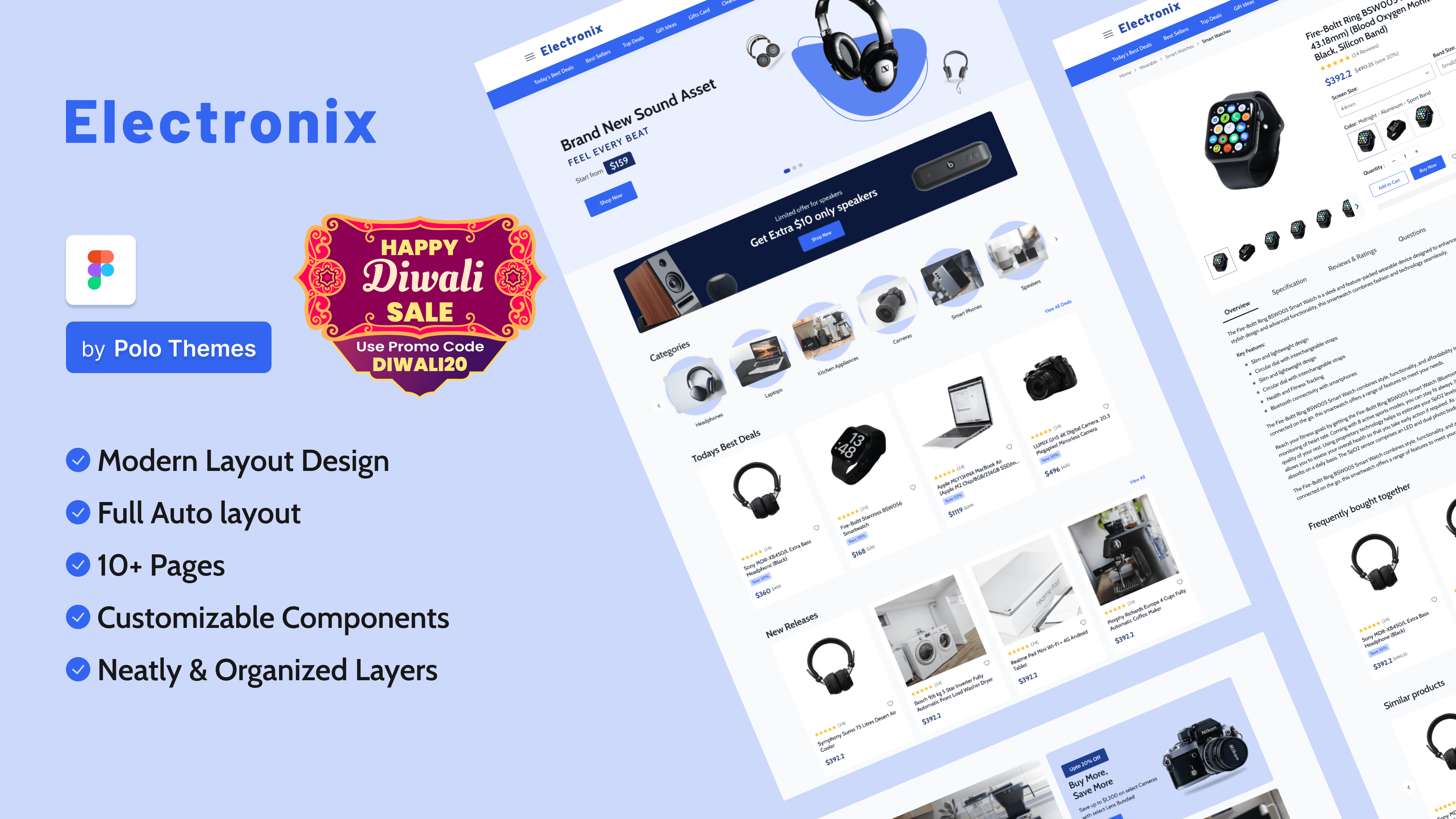 Electronix theme promotional preview