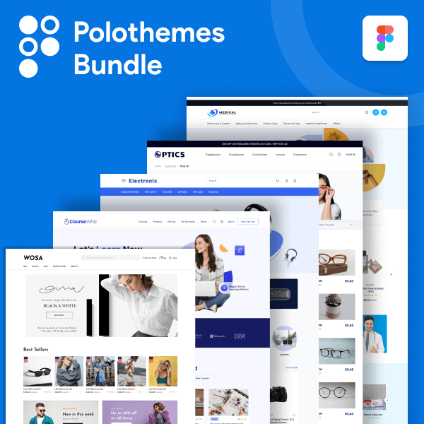 E-Commerce Figma Bundle (5 in 1) theme preview