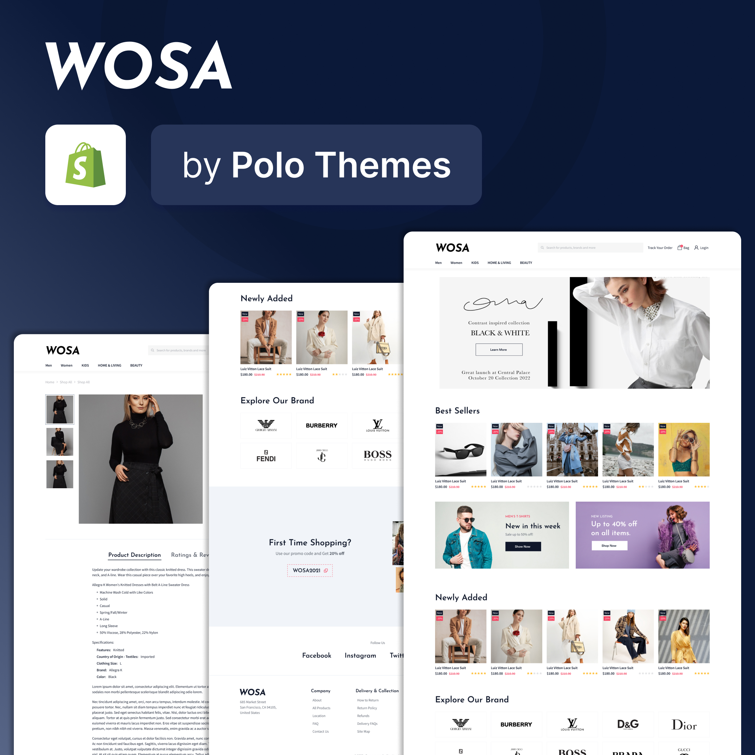 Wosa E-commerce Shopify Theme