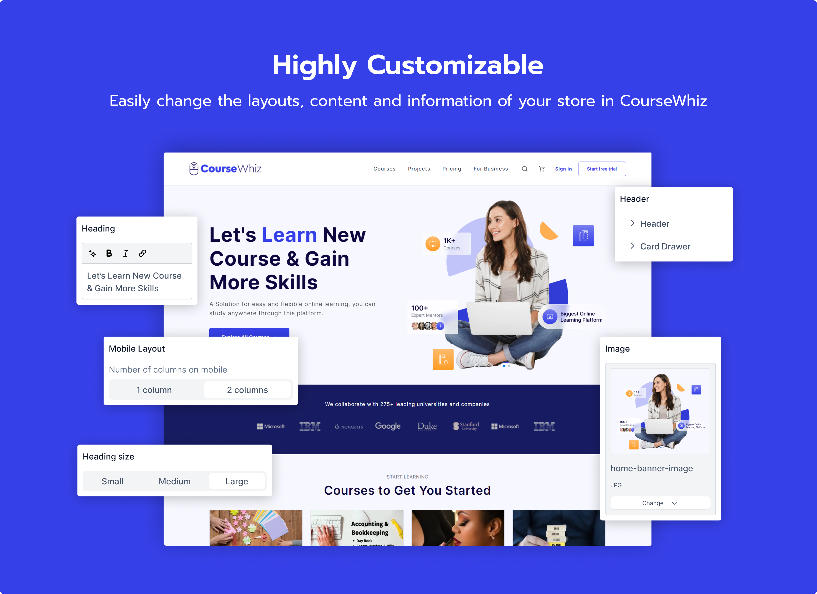 coursewhiz shopify e-commerce theme blog page
